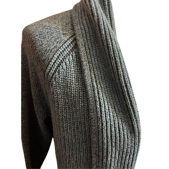 L.L. Bean Women’s Open Front Knit Cardigan Sweater Size Large Petite Slate Blue - Picture 5 of 11